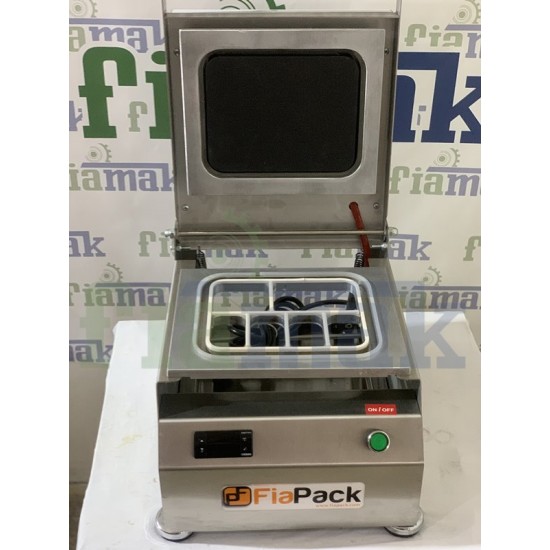 Fiapack Yerli Üretim 5 Farklı Kalıplı Paketleme Makinesi (5 Kalıplı) Tabak Kapatma Makinesi 178x227mm