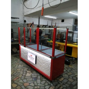 Pilav Ayran Tezgahı Kırmızı Model