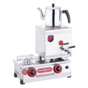 Silverinox Doğalgazlı 1 Demlikli 10 Litre Çay Kazanı ( CE Belgeli )