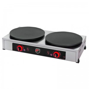 Silverinox Krep Pişirici Makinesi Çiftli 40 + 40 Cm