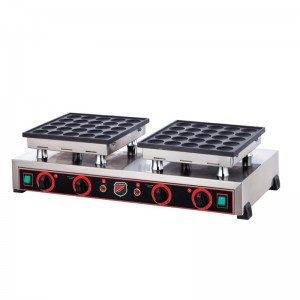 Silverinox Pankek Bubble Makinası Çiftli Kapaksız Yuvarlak