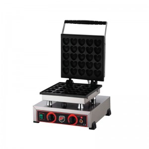 Silverinox Pankek Bubble Makinası Tekli Kapaklı Kalpli