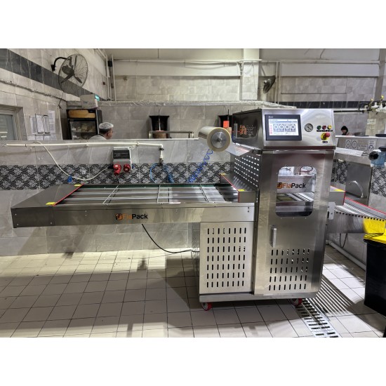 Tam Otomatik Gazlı Yemek Paketleme Makinesi - Hazır Yemek MAP Ambalaj Sistemi