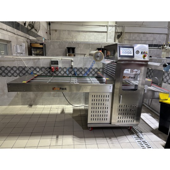 Tam Otomatik Gazlı Yemek Paketleme Makinesi - Hazır Yemek MAP Ambalaj Sistemi
