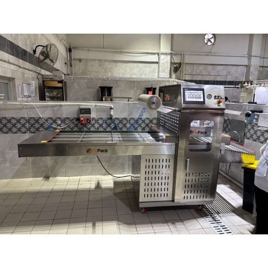 Tam Otomatik Gazlı Yemek Paketleme Makinesi - Hazır Yemek MAP Ambalaj Sistemi