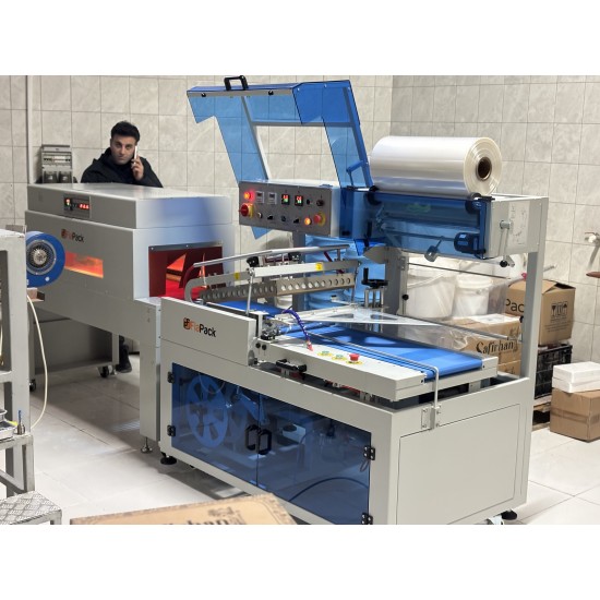 Fiapack Tam Otomatik L-Kesim Shrink Paketleme Makinesi ve Isı Tüneli (Endüstriyel Seri)