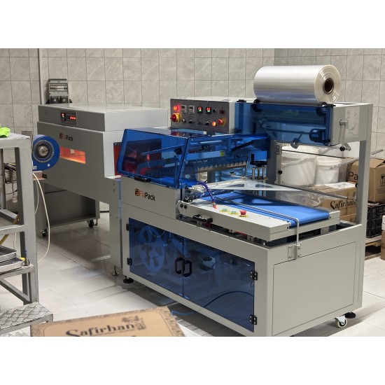 Fiapack Tam Otomatik L-Kesim Shrink Paketleme Makinesi ve Isı Tüneli (Endüstriyel Seri)
