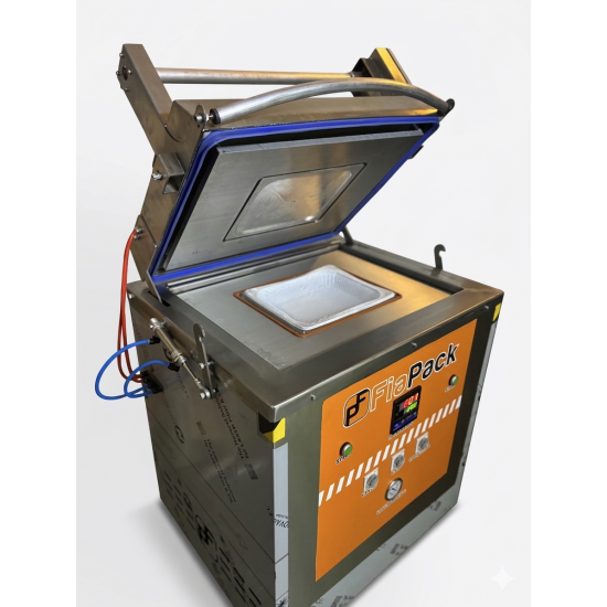 Fiapack Profesyonel Vakumlu ve Gazlı Tabak Kapatma Makinesi (32.5x26.5 cm) - 5 Kg Kapasiteli MAP Ambalaj Makinası