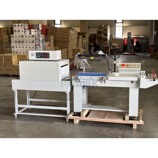 Fiapack Manuel L-Kesim Shrink Paketleme Makinesi ve Isı Tüneli (El ile Kumandalı)