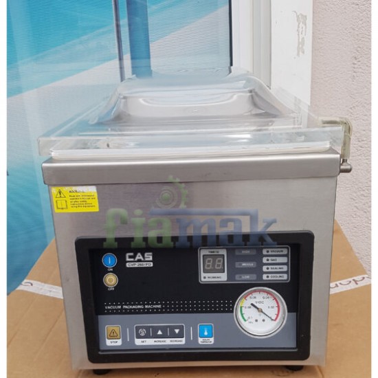 CAS CVP-260: Profesyonel 26 cm Tek Çene Yenilenmiş Vakum Paketleme Makinesi (Garantili)