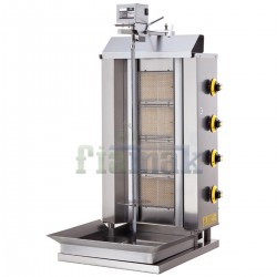 4 Radyanlı Doğalgazlı Üstten Motorlu Döner Ocağı ( CE Belgeli )