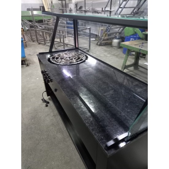 Adana Su Böreği ve Künefe Tezgahı - Siyah Dekorlu