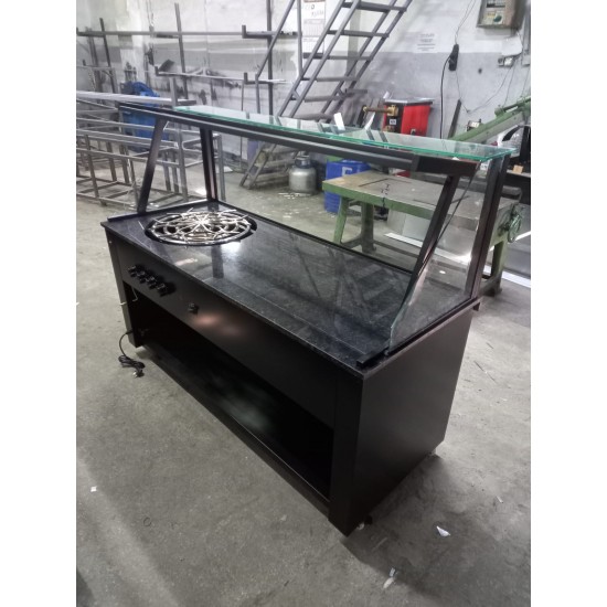 Adana Su Böreği ve Künefe Tezgahı - Siyah Dekorlu