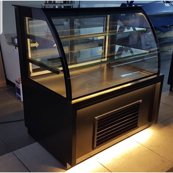 Bombe Camlı Pasta Dolabı 120 cm