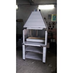 Ayaklı , Davlumbazlı , Kömürlü Izgara Tezgahı