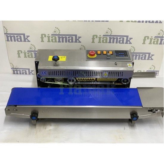 Paslanmaz Lavion FRD-750 Konveyorlu Otomatik Poşet Kapatma Makinesi