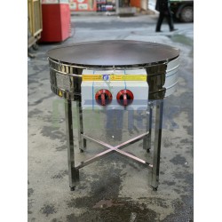 2 Yanışlı CE Belgeli Ayaklı 80 cm Gözleme Ocağı