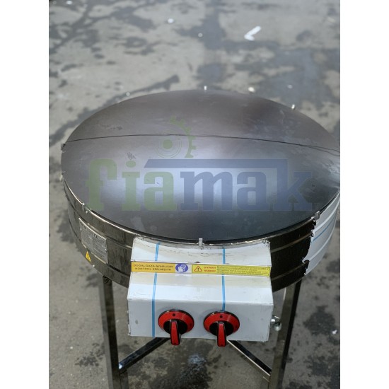 2 Yanışlı CE Belgeli Ayaklı 80 cm Gözleme Ocağı