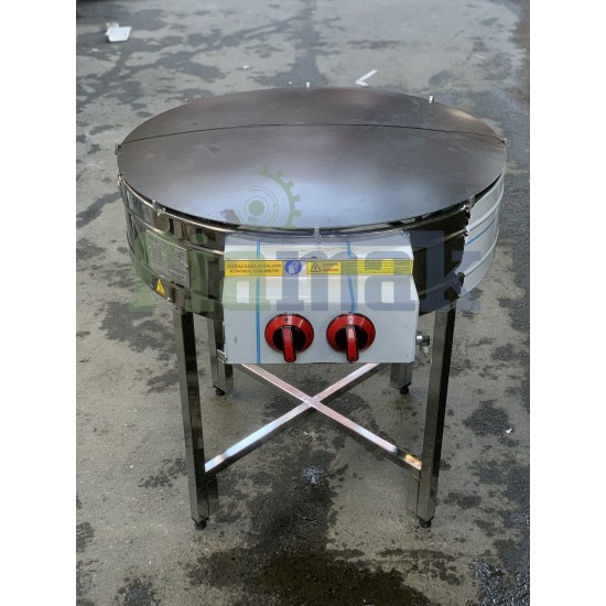 2 Yanışlı CE Belgeli Ayaklı 80 cm Gözleme Ocağı