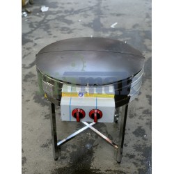 2 Yanışlı CE Belgeli Ayaklı 80 cm Gözleme Ocağı