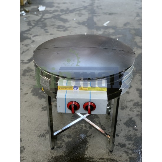 2 Yanışlı CE Belgeli Ayaklı 80 cm Gözleme Ocağı