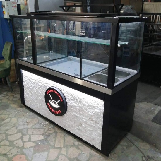 Pilav Ayran ve Çorba Tezgahı Ön Taş Dekorlu