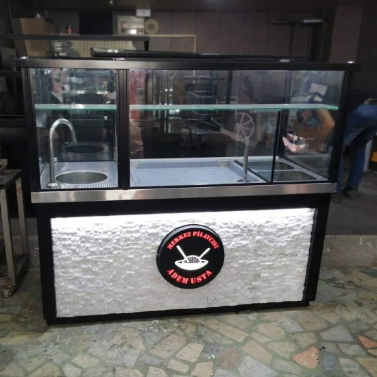 Pilav Ayran ve Çorba Tezgahı Ön Taş Dekorlu