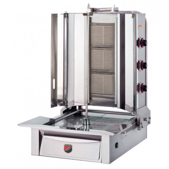 3 Radyanlı Doğalgazlı Alttan Motorlu Döner Ocağı | CE Belgeli Profesyonel Çözüm