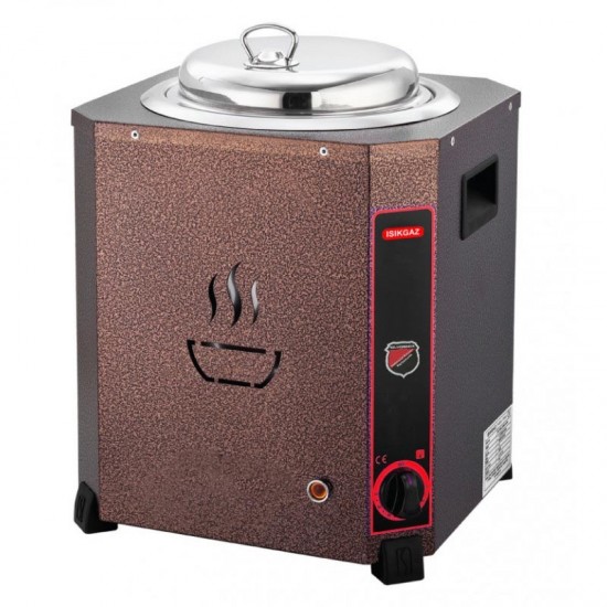 Silverinox Bakır Çorba Isıtıcısı Çorba Kazanı 13 Litre