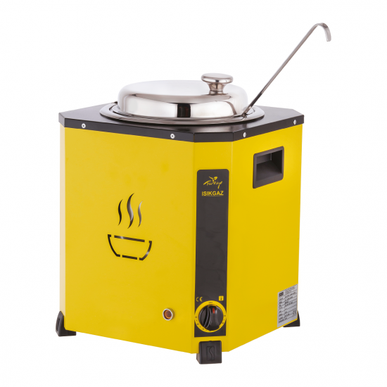 Silverinox Sarı Çorba Isıtıcısı Çorba Kazanı 9 Litre