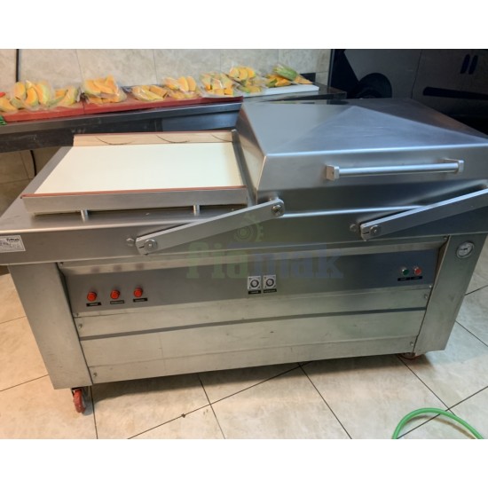 Fiapack 70 cm Çift Odalı Sanayi Tipi Vakum Makinesi - Kabak Vakum Makinesi