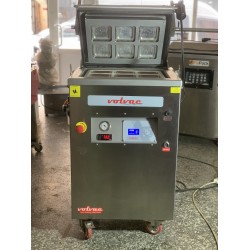 İkinci El 2 Kalıplı Gazlı Tabak Kapatma Makinesi VOLVAC 110x110 mm ve 190x144 mm