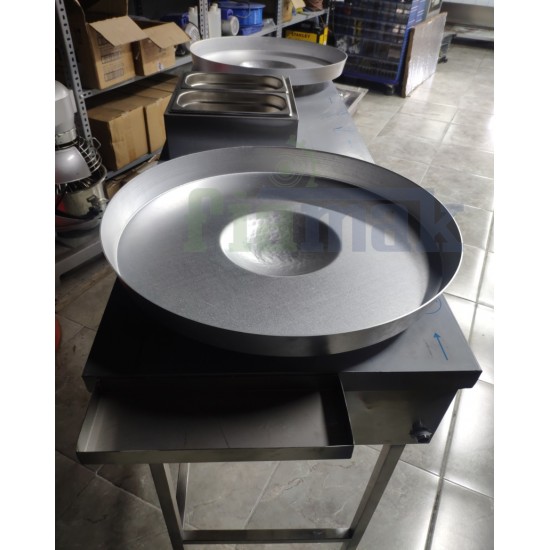 Ayaklı Paslanmaz Çift'li Et, Tavuk Tantuni Tezgahı 160x50 cm  Tüp'lü,Doğalgaz'lı