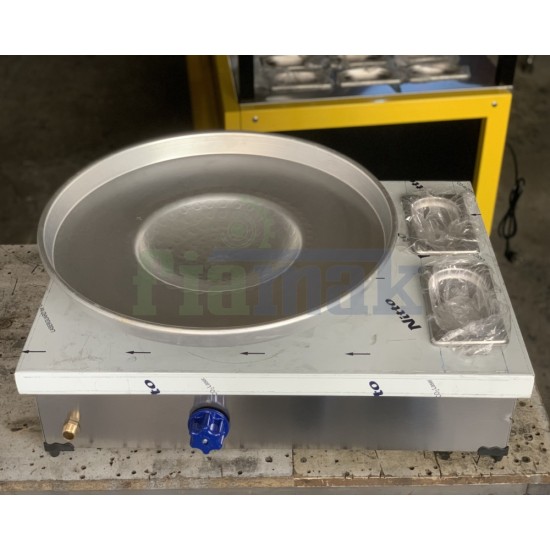 Paslanmaz Çift Garnitürlü Tantuni Ocağı 50x70 cm | Profesyonel Et ve Tavuk Tantuni Hazırlığı