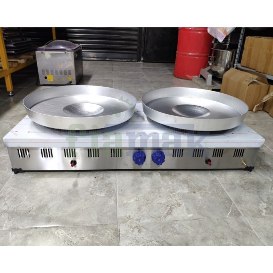 Paslanmaz Çiftli Elektrikli Tantuni Ocağı 60x120 cm | Endüstriyel Et ve Tavuk Tantuni Hazırlığı