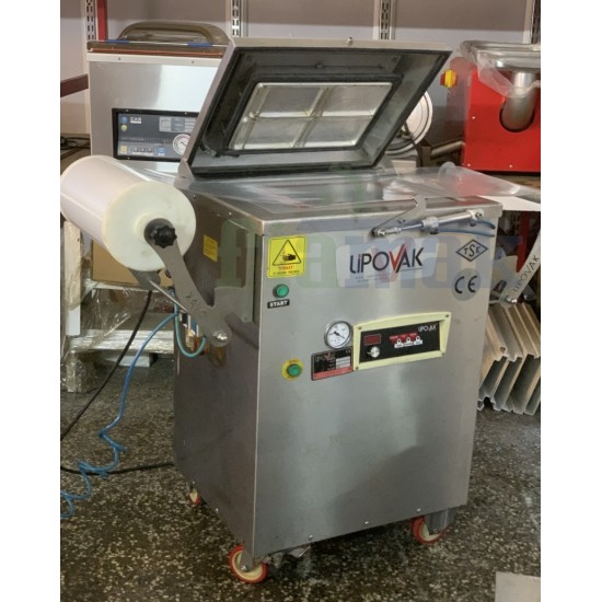 Lipovak Gazlı Vakumlu Tabak Kapatma Makinesi ikinci el 5 Kalıpla Beraber