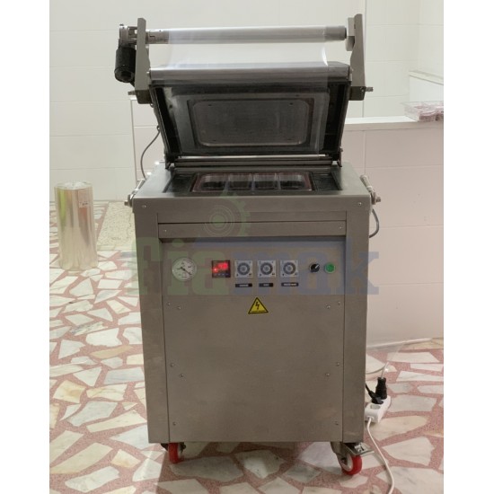 Fiapack Özel Üretim Yarı Otomatik Gazlı Vakumlu Tabak Kase Kapatma Makinesi