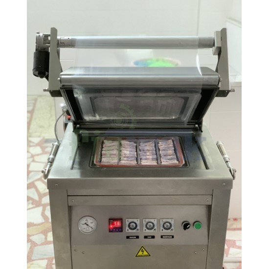 Fiapack Özel Üretim Yarı Otomatik Gazlı Vakumlu Tabak Kase Kapatma Makinesi