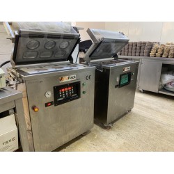 Fiapack Yarı Otomatik 3 Bölmeli Yemek Paketleme Makinesi Gazlı , Vakumlu Tabak Kapatma Makinesi