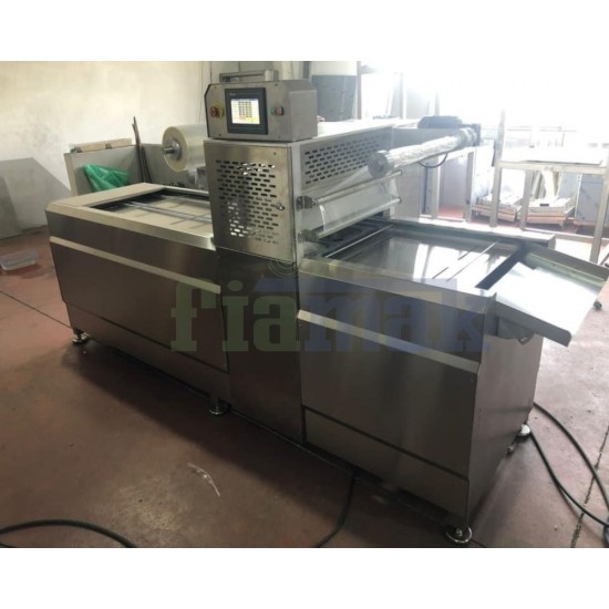 Fiapack Tam Otomatik Kase Tabak Kapatma Makinesi - Yürüyen Zincir Tabak Kapatma Makinesi