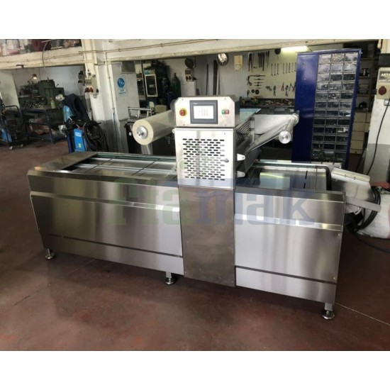 Fiapack Tam Otomatik Kase Tabak Kapatma Makinesi - Yürüyen Zincir Tabak Kapatma Makinesi