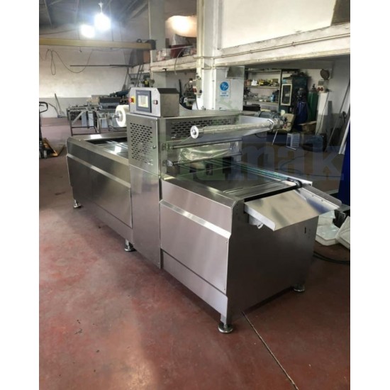 Fiapack Tam Otomatik Kase Tabak Kapatma Makinesi - Yürüyen Zincir Tabak Kapatma Makinesi