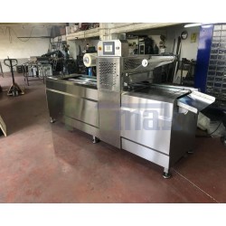 Fiapack Tam Otomatik Kase Tabak Kapatma Makinesi - Yürüyen Zincir Tabak Kapatma Makinesi