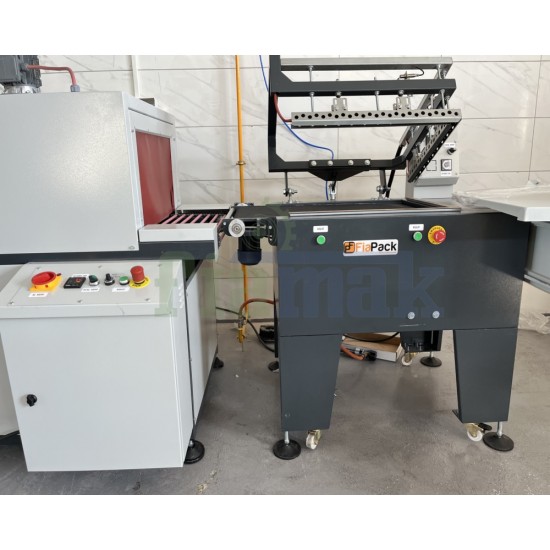 Fiapack Tünelli Shrink Makinesi Pnömatik Kapaklı Shrink Paketleme Makinesi Sıcak Çene Basic