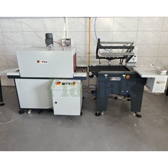 Fiapack Tünelli Shrink Makinesi Pnömatik Kapaklı Shrink Paketleme Makinesi Sıcak Çene Basic