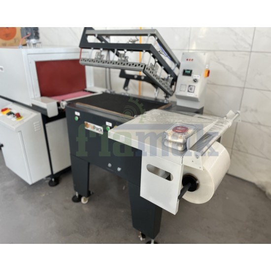 Fiapack Tünelli Shrink Makinesi Pnömatik Kapaklı Shrink Paketleme Makinesi Sıcak Çene Basic