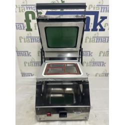 Komple Paslanmaz Tabak Kapatma Makinesi ikinci El 3 Bölmeli Catering Yemek Paketleme Makinesi