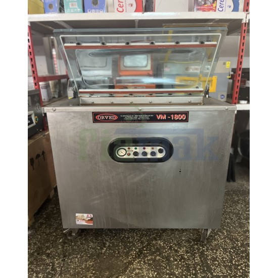Orved VM-1800 italyan Vakum Makinesi - 25 Saniye 8 Kalıp Peynir Vakum Kapasiteli İkinci El