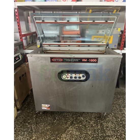 Orved VM-1800 italyan Vakum Makinesi - 25 Saniye 8 Kalıp Peynir Vakum Kapasiteli İkinci El