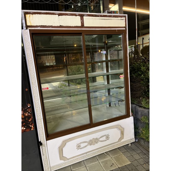 Dik Pasta Teşhir Dolabı 140 cm